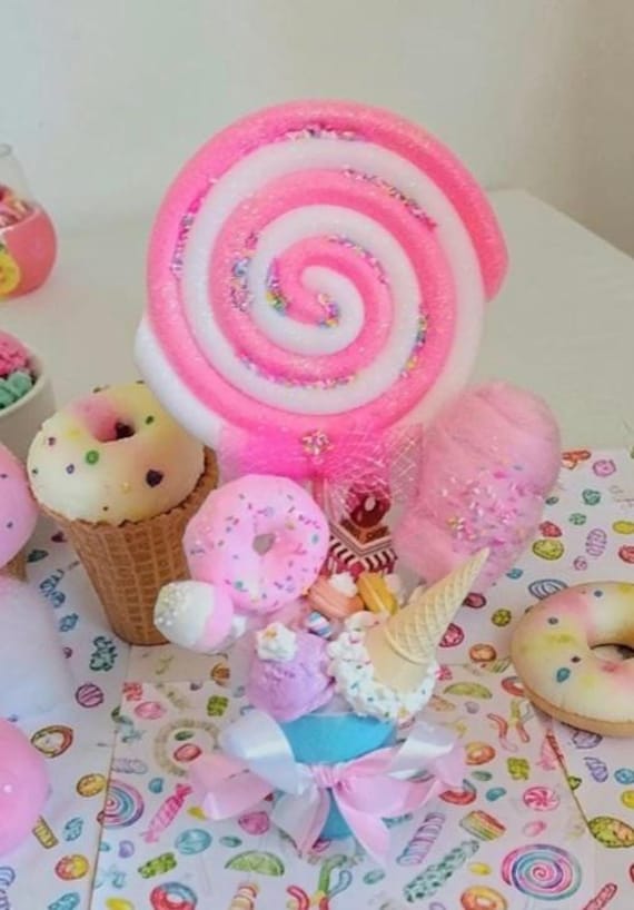 Amosfun 2 Set Plug-in Lecca-Lecca Decorazioni per Torte di Perle Puntelli di Caramelle Lecca-Lecca Commestibile Topper per Torta Laureato Toppers Granelli di Torta Schiuma Pezzi * 2
