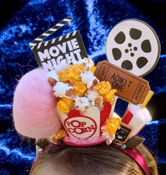 Popcorn Headband, Movies Themed Headpiece, Circus/carnival Tiara