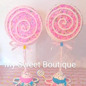 Fake Lollipop props for Parties and Events, Faux Candy photo props Candyland party decorations