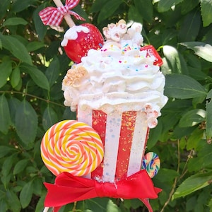 Carnival themed Headband, Fake food headpiece, Circus Costume hair accessory