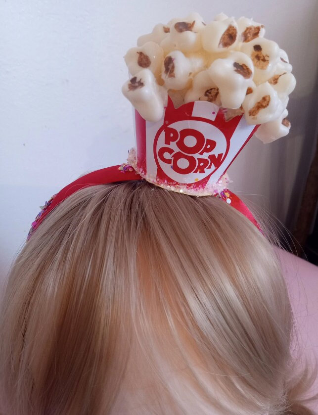 Popcorn Headband Popcorn Tiara Fake Food Hairpiece Etsy