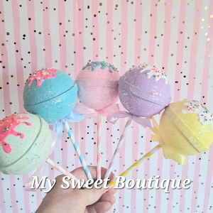 Fake lollipops, Faux Tootsie pops decor/party props, Pretend Candy Decorations