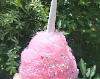 Small Cotton Candy fascinator, Candy hairclip/hairpiece, Candyland hair accessories