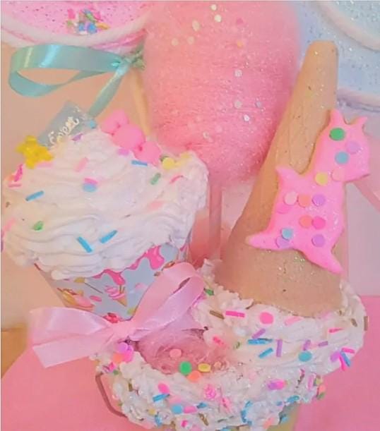 Ice cream party Table top decorations