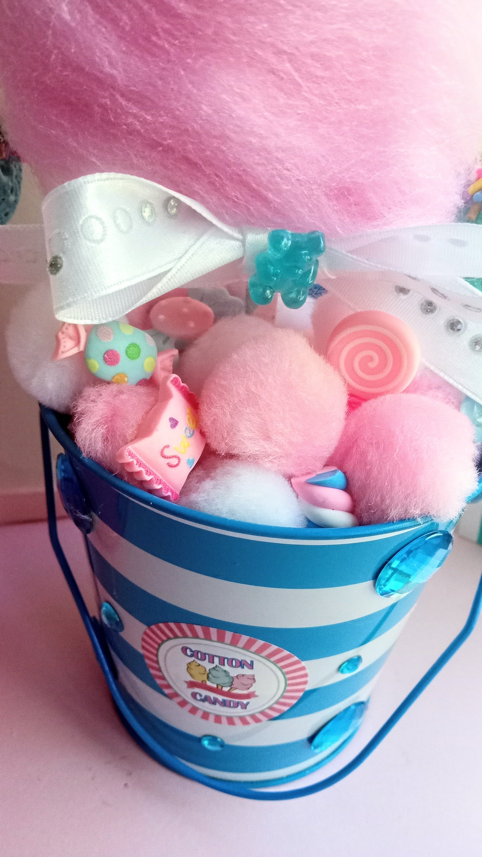 Cotton Candy Centerpiece Fake Cotton Candy Candy Party Etsy