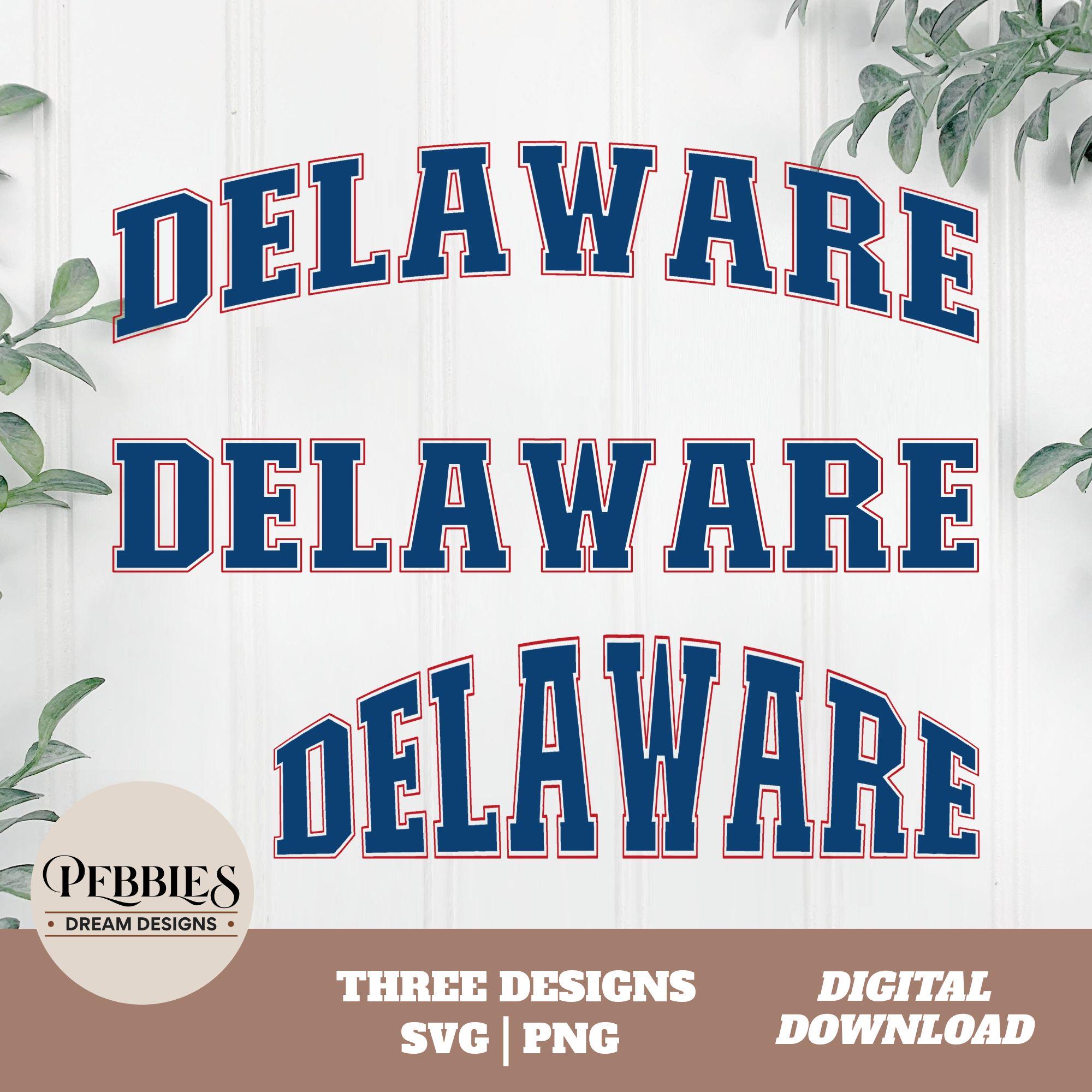 Delaware Name Design Delaware SVG PNG Bundle: Three Designs, Clipart, Cut Files, Sublimation ...
