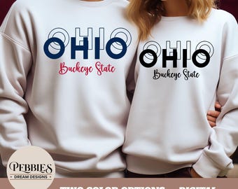 Ohio Buckeye State SVG PNG: Clipart, Cut Files, Sublimation Design (Digital Download)