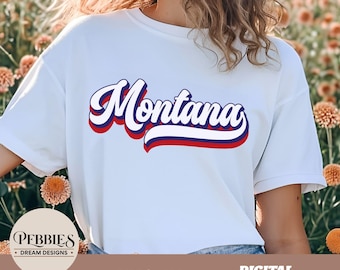 Montana SVG PNG: Script, Clipart, Cut Files, Sublimation Design (Digital Download)