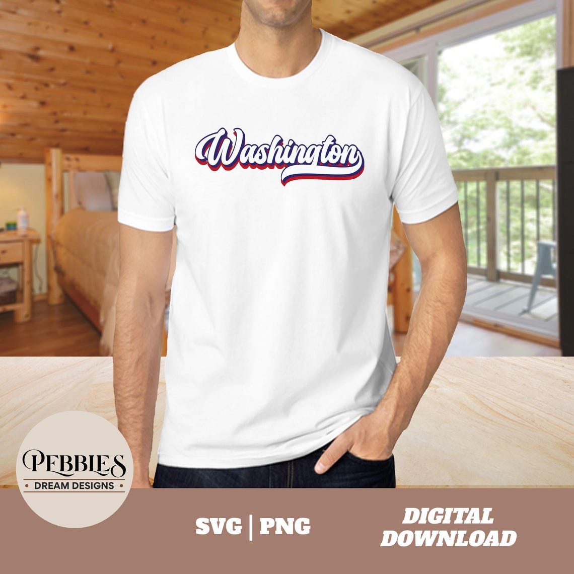 Washington SVG PNG: Script, Clipart, Cut Files, Sublimation Design ...
