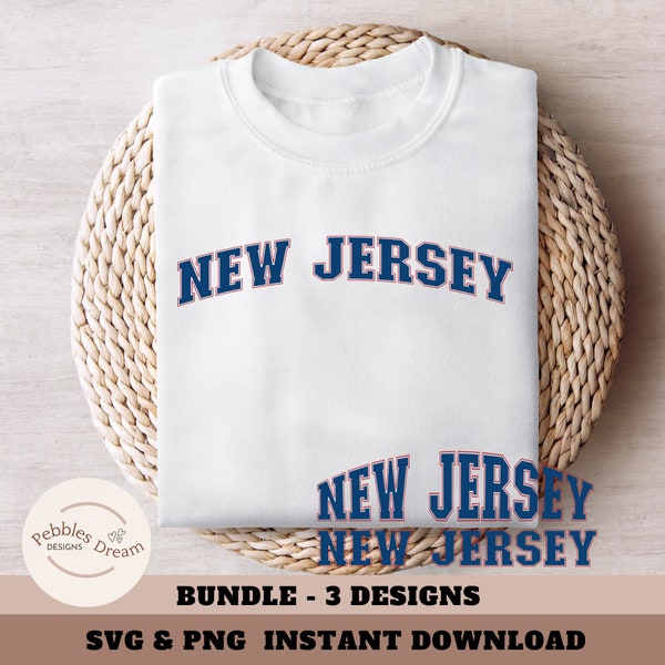 New Jersey Sublimation, New Jersey SVG, New Jersey PNG, t-shirt svg, New Jersey shirt svg, trendy shirt svg, Cricut & Silhouette Cut File