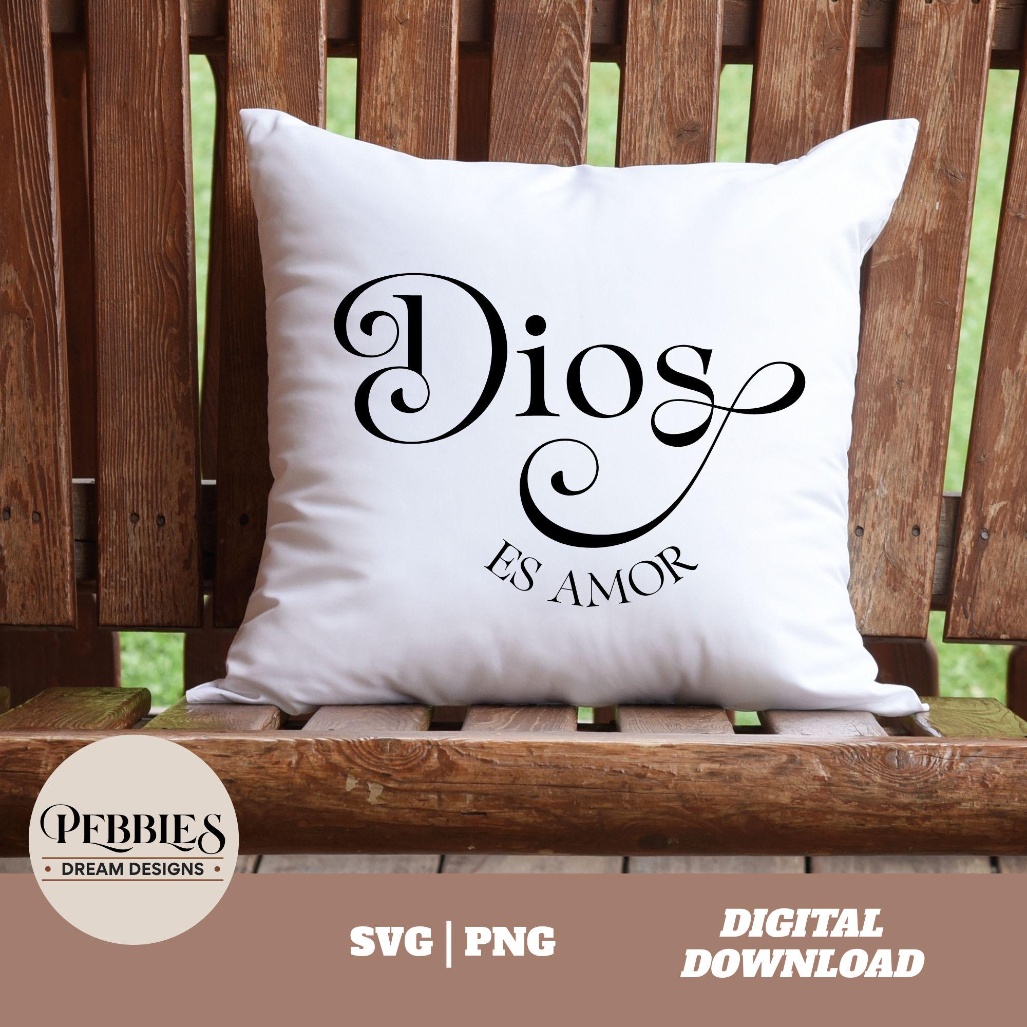 Spanish Christian SVG PNG: Dios Es Amor Bible Quote Clip Art (digital ...