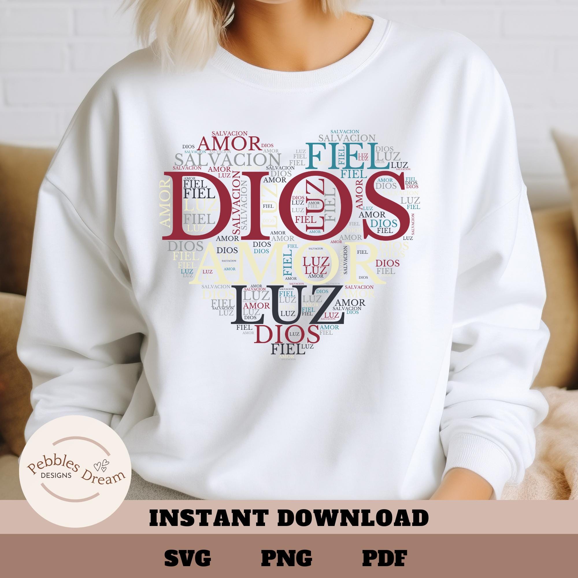 Christian Spanish Word Art Heart Svg Dios SVG Frases Cristiana Svg Christian spanish word art heart svg dios svg frases cristiana svg