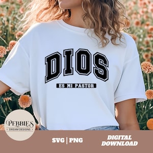 Dios Es Mi Pastor Svg, Frase Cristiana Svg, Frase Biblica Svg, Dicho Cristiano Svg, Spanish Christian Quote, Christian Clipart, PNG