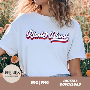 Patriotic Rhode Island SVG PNG: Shirt Clip Art, Sublimation Design (Digital Download)