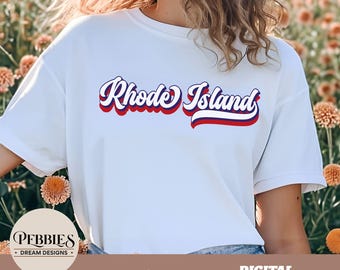 Rhode Island SVG PNG: Script, Clipart, Cut Files, Sublimation Design (Digital Download)