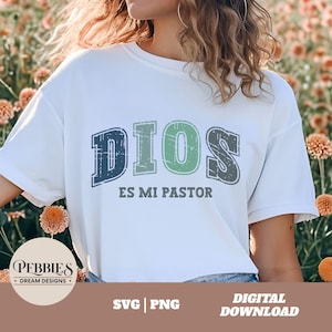 Dios Es Mi Pastor Svg, Frase Cristiana Svg, Frase Biblica Svg, Dicho Cristiano Svg, Spanish Christian Quote, Christian Clipart, PNG