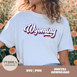 Wyoming SVG, Wyoming PNG, Wyoming State Clip Art, Patriotic Wyoming Sublimation, Wyoming Shirt SVG, Cricut, Silhouette, 4th of July Svg