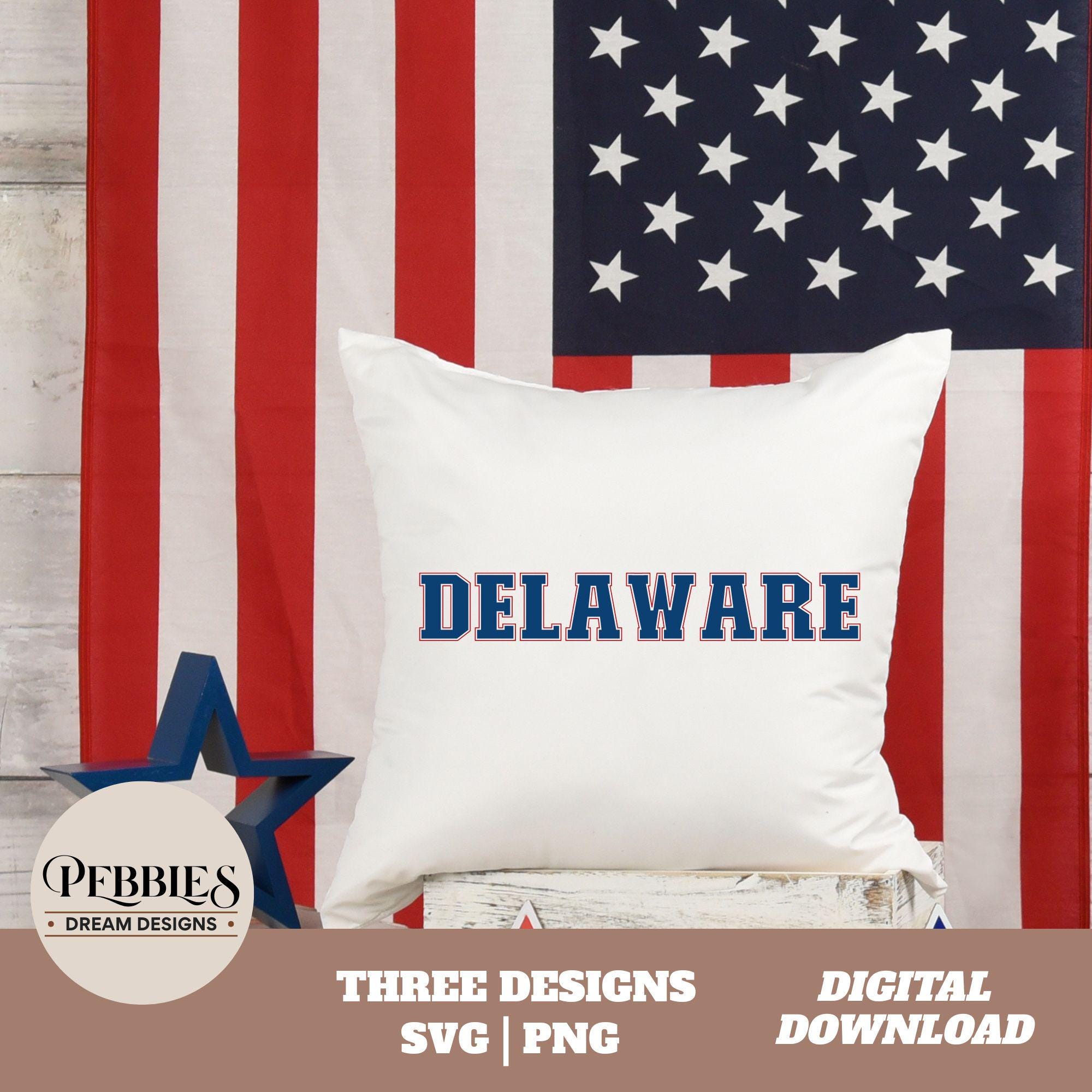 Delaware Design Delaware SVG PNG Bundle: Three Designs, Clipart, Cut Files, Sublimation ...