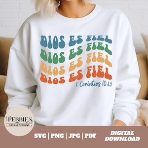 Dios Es Fiel Svg, Frase Cristiana Svg, Frase Biblica Svg, Dicho Cristiano Svg, Spanish Christian Quote, Christian Clipart, Cristiano PNG