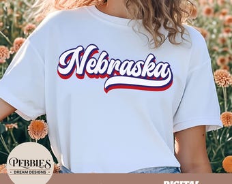 Nebraska SVG PNG: Script, Clipart, Cut Files, Sublimation Design (Digital Download)