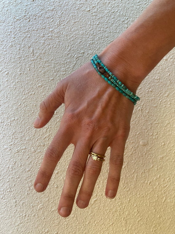 3 Turquoise Bead Bracelets