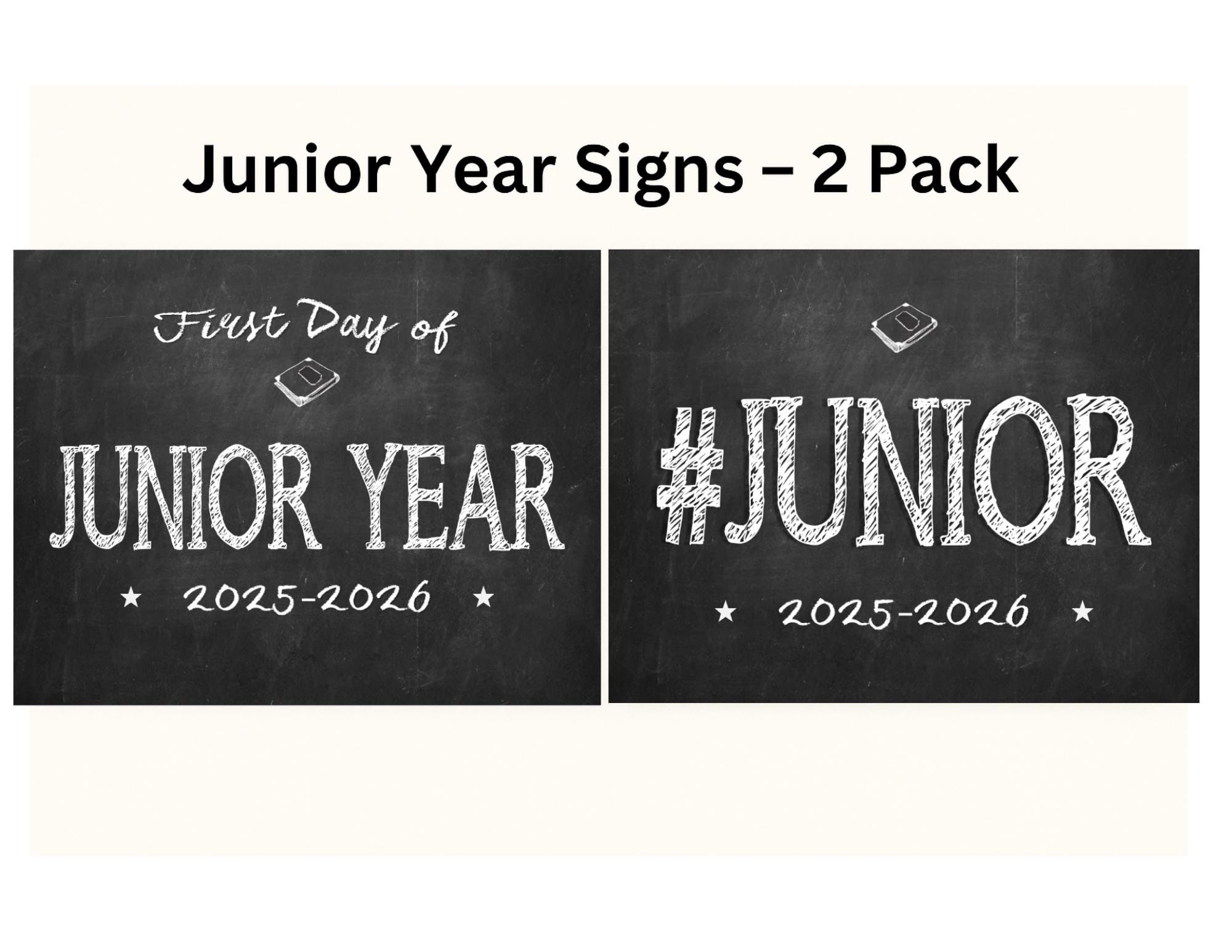Junior Year Sign - Etsy, image size:2000x1545