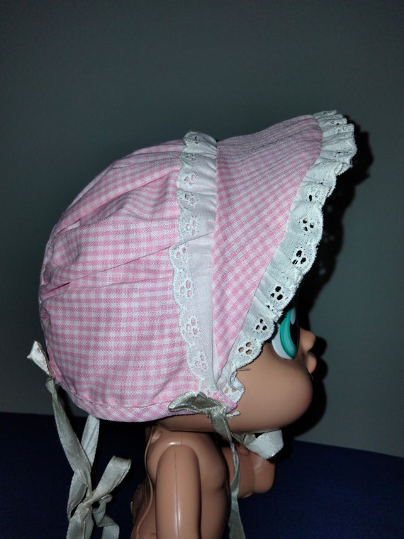 Vintage Baby Dress with Bonnet circa 1980 - image 4