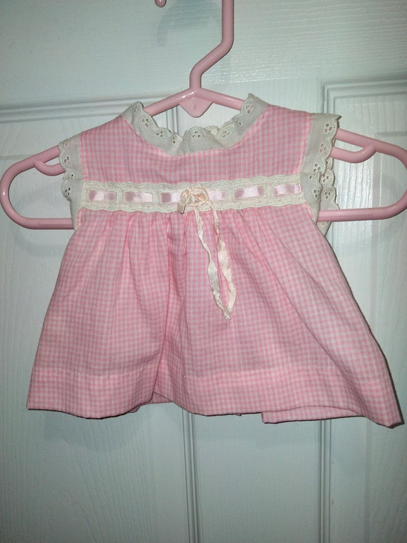 Vintage Baby Dress with Bonnet circa 1980 - image 1