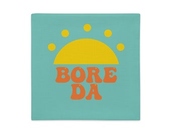 Bore Da & Nos Da reversible pillow case