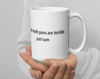 Nerd Geek Math Pun Joke Taza de café 15oz