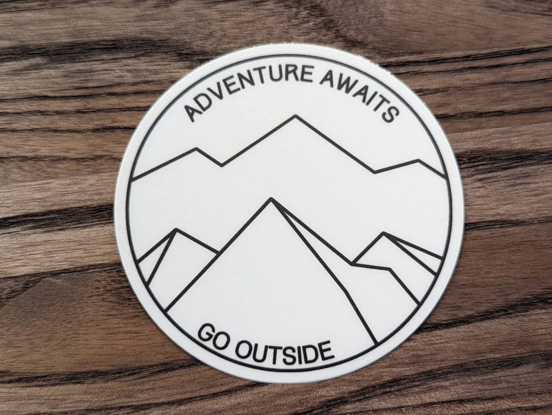 Adventure Awaits Vinyl Sticker - Etsy