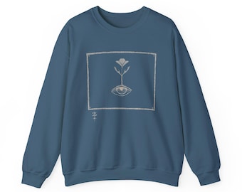 Long Sleeve Sweatshirt &quot;Vision Through Growth&quot; Original Artist Design