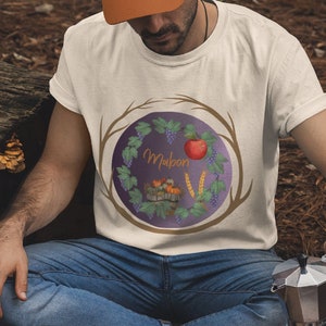 Mabon T-shirt. Autumn Harvest Shirt. Pagan Harvest Festival Unisex Jersey Short Sleeve Tee