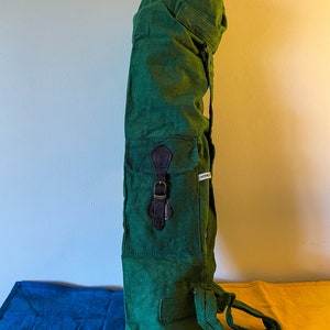 Canvas Yoga Mat Bag - Forest Green