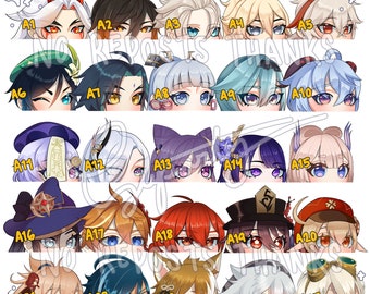 Genshin Peeker Vinyl Stickers