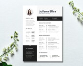 CV Resume Template | Digital Resume Template | Professional Curriculum Vitae | Instant Download | Canva Editable CV Resume | Modern Resume