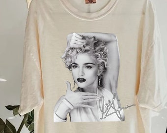 Madonna Retro T-Shirt, Madonna Black and White Shirt, Music Shirt, Gift Tee Your Friends, Unisex T-Shirt, Sweatshirt