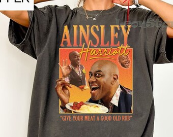 Vintage Ainsley Harriott Homage T-shirt, Retro Funny 90s Icon Sweatshirt
