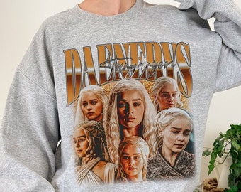 Limited Daenerys Targaryen Vintage T-Shirt, Daenerys Targaryen Sweatshirt, Retro 90's Fans Homage T-shirt