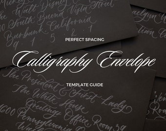Calligraphy Envelope Template | Perfect Spacing Guide (PDF)
