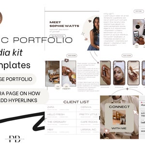 UGC Portfolio, UGC Creator Portfolio, Ugc Canva Template, UGC Creator Template, Media Kit Template,