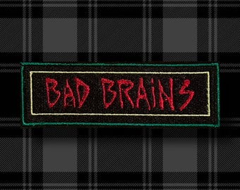 Bad Brains Embroidered Logo Patch-Sew on Patch-Punk Patch- Punk Accessories