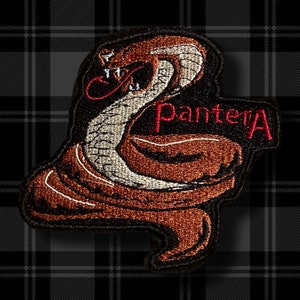 Pantera Snake Patch - Heavy Metal Patch- Metal Accessories