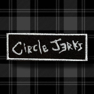 Parche bordado con logo de Circle Jerks - Parche Punk - Coser en parche - Accesorios Punk