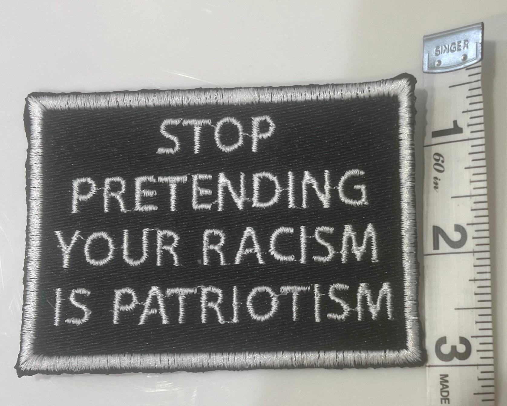 Political Embroidered Patch – Anti-racism Protest Accessory - Etsy
