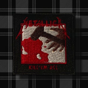 Metallica Kill Em All Album Cover Patch - Heavy Metal Sew-On Embroidered Patch