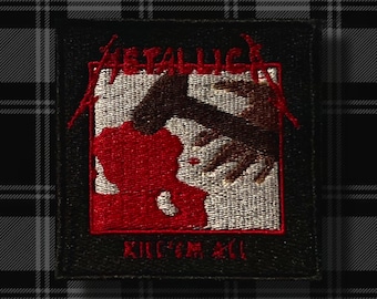 Metallica Kill Em All Album Cover Patch - Heavy Metal Sew-On Embroidered Patch