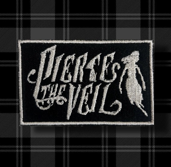 Pierce The Veil Logo Embroidered Sew On Patch, Emo Punk Accessory