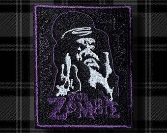 Geborduurde patch Rob Zombie-logo, metalmuziekfan, opnaaien