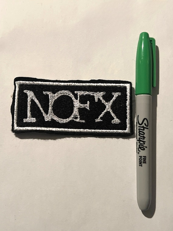 NOFX Logo Punk Embroidered Patch - Sew on Accessory for Punk Style